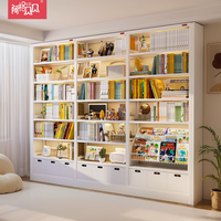 阿格贝贝图书馆书架钢制家用书柜落地置物架储物架 至尊版-达人专属链接 至尊版1.8米高0.6米宽白色副架