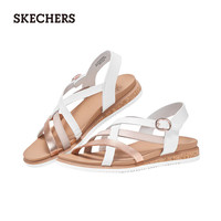 斯凯奇(Skechers)凉鞋女士夏季平底休闲女鞋百搭透气通勤凉拖鞋外穿沙滩鞋114709