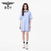 BOY ONDON女春夏连衣裙机械翅膀清新baby蓝针织裙N17001