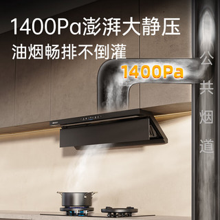 帅康顶侧双吸超薄平嵌0缝近吸式油烟机Y865 家用厨房烟灶联动变速巡航 1400pa单烟机Y865【25】 天燃气