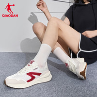 独白2.0|乔丹运动鞋2025夏季网面透气休闲鞋复古鞋子运动鞋女 象牙色/学院红 40