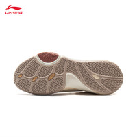 李宁 LI-NING拉塞尔1代DLO1 魁星点斗|篮球鞋男鞋25轻量回弹运动鞋ABPV009 米白色/蘑菇褐-7 41.5