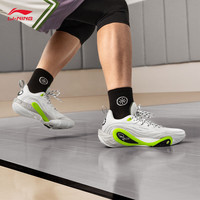 李宁 LI-NING拉塞尔1代DLO1 播客丨篮球鞋男鞋2025轻量回弹运动鞋ABPV009 标准白-14 44