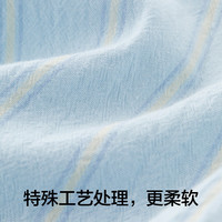 蕉内棉棉511H纯棉睡裤男女士夏款100%精梳棉条纹居家短裤情侣家居裤 【男士】柏青条纹 L