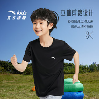 安踏儿童男童纯棉透气短袖T恤