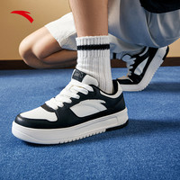 安踏轻盈丨潮流低帮板鞋男夏季百搭简约小白鞋休闲运动鞋男鞋子 象牙白/黑-3 39