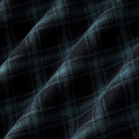 晚白【直降】时尚简约休闲半裙复古格纹高腰气质半身裙 绿色 L