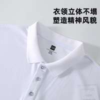 LE真维斯25年夏装男女同款商务户外冰丝凉感速干衣POLO衫上衣 160/84A/S 漂白色2100