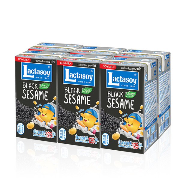 Lactasoy 力大狮 黑芝麻味豆奶125ml*12瓶