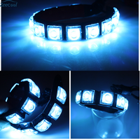 汽车LED日行灯改装日间行车灯指导安装弯曲中网灯通用高亮防水12V 白壳 6灯珠【白光】一对