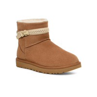 UGG秋季男女同款拉链款经典雪地靴 1158197CNTY|栗色/瓦灰色 37