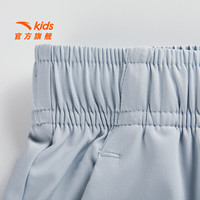 安踏儿童裤子男女大小童装25年夏季凉感透气轻薄运动长裤小冰裤防蚊裤 【凉感梭织】层云灰7501-4 100 cm