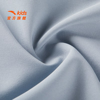 安踏儿童裤子男女大小童装25年夏季凉感透气轻薄运动长裤小冰裤防蚊裤 【凉感梭织】层云灰7501-4 120 cm