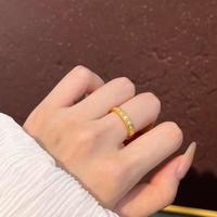 福韵礼小冰块戒指5G金镶嵌方糖戒子999足金点钻戒圈女友生日礼物 小冰块戒指 9# 金重约