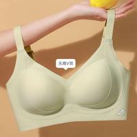 喜孕娇 内衣女文胸罩薄款果冻胶软支撑防下垂无钢圈运动背心式一体杯无痕