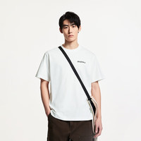 杰克·琼斯（JACK&JONES）Sorona环保凉感胸前字母胶印潮流舒适百搭略宽松T恤男装225201014 A06本白色 L （180）