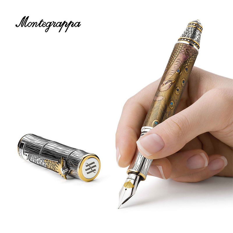 Montegrappa/万特佳意大利钢笔吉兆系列KUJYAKU孔雀限量款钢笔男士女士高档礼盒商务礼盒