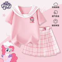 小马宝莉女童夏季套装2025短袖体恤超美小裙子儿童潮流韩系甜美风童装 粉 可爱碧琪X_3+粉 徽章萍琪QS 160cm 均码