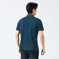 柒牌（SEVEN）【7A抗菌2A防螨】凉感短袖POLO衫男2025夏季透气翻领上衣M3 孔雀蓝 3XL (190/104A)