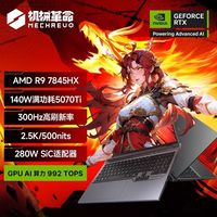 机械革命 蛟龙16Pro2025 锐龙9 7845HX RTX5070Ti 电竞游戏本灰色