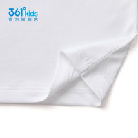 361°童装男女童运动短袖短裤套装年夏季通码套装 本白/经典黑 100