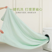 罗莱生活 LUOLAI 家纺 空调被子凉风纱可水洗抗菌防螨夏被夏凉被 【凉风纱抗菌】堇色素颜 200*230cm 夏被