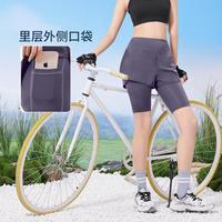 骆驼 CAMEL【速干透气】瑜伽裤女春夏款五分骑行裤跑步裤防走光运动裤女