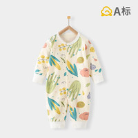 班杰威尔（BANJVALL）婴儿衣服春夏季纯棉0-2岁宝宝连体衣新生儿衣服无骨哈衣爬服 圣诞小鹿-四季款 80cm (9-18个月，身高73-80cm)