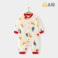 班杰威尔(BANJVALL)婴儿衣服春夏季纯棉0-2岁宝宝连体衣新生儿衣服无骨哈衣爬服 90cm (1-2岁,身高78-90cm)