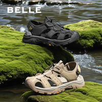 百丽男鞋溯溪凉鞋2025夏新商场款镂空休闲户外运动沙滩鞋8RU01BL5 44