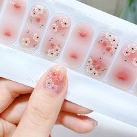 花里草涧 美甲贴纸凝胶指甲贴防水免封层成品甲油膜非穿戴甲