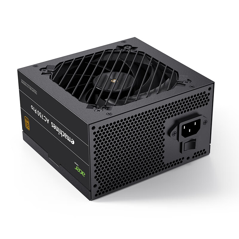EMACHINES宏碁acer AC系列电源额定550W/650W/750W全模组电源 （80PLUS铜牌/主动式APFC+DC/智能温控） 宏碁acer AC750Pro黑（750w铜牌直出