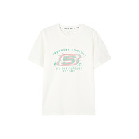 斯凯奇outlets2025夏季运动服男女同款圆领短袖T恤舒适透气