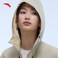 安踏轻壳防晒衣丨大地之壳山系户外防晒服女夏季冰丝轻质透气外套 沙丘灰-1 2XL (女180)