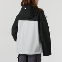 美职棒（MLB） 张凌赫同款男女外套25彩糖防风连帽夹克3AWJB0751 纽约洋基队/黑色 2XL 185/104A