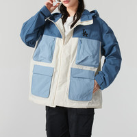 美职棒（MLB） 张凌赫同款男女外套25彩糖防风连帽夹克3AWJB0751 洛杉矶道奇/靛蓝色 2XL 185/104A