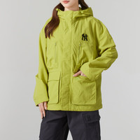 美职棒(MLB) 张凌赫同款男女外套25彩糖防风连帽夹克3AWJB0751 纽约洋基队/浅橄榄绿 S 165/88A