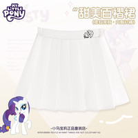 小马宝莉女童短裙2025夏季衣服儿童韩系高级感百褶jk裙子薄款透气夏装 粉 徽章珍奇QS_Y1 150cm 均码