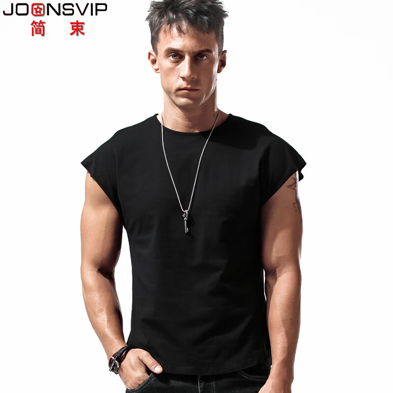  JOONSVIP/简束 宽松蝴蝶袖 男士短袖T恤