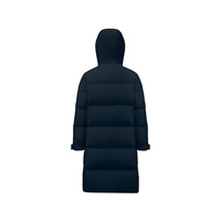 波司登2025羽绒服男女同款长款连帽90绒休闲百搭外套B250245171DS 黑青色|5978 M 165/88A