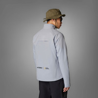 国家地理联名防风疏水拒水防泼户外软壳衣男adidas阿迪达斯TERREX 黑色 M