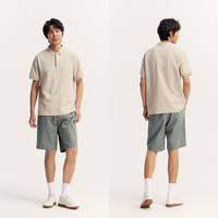 【福利超值购！】森马 Semir休闲中裤基础五分裤夏直筒短裤日常通勤-1 黑色01男-速干宽松短裤 38