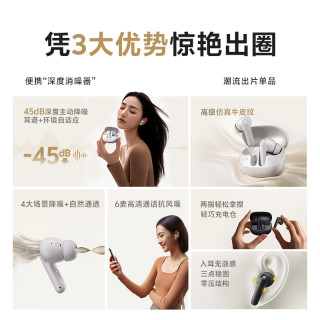 QCY Buds ANC主动降噪蓝牙耳机无线入耳式运动跑步2025年