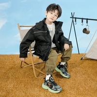 男童鞋子2024秋季舒适网面运动鞋男中大童减震休闲老爹鞋