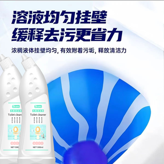 SNKRS HOME洁厕灵除重垢马桶清洁剂厕所净去味除菌洁厕液 2瓶*500ml（强力去垢）