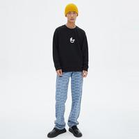 国货春季卫衣男时尚休闲百搭OK手势印花圆领针织套头衫男式卫衣