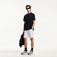 杰克·琼斯(JACK&JONES)25年男装【零压速干】短袖POLO衫男士透气商务休闲弹力翻领T恤 E40黑色 常规 XL