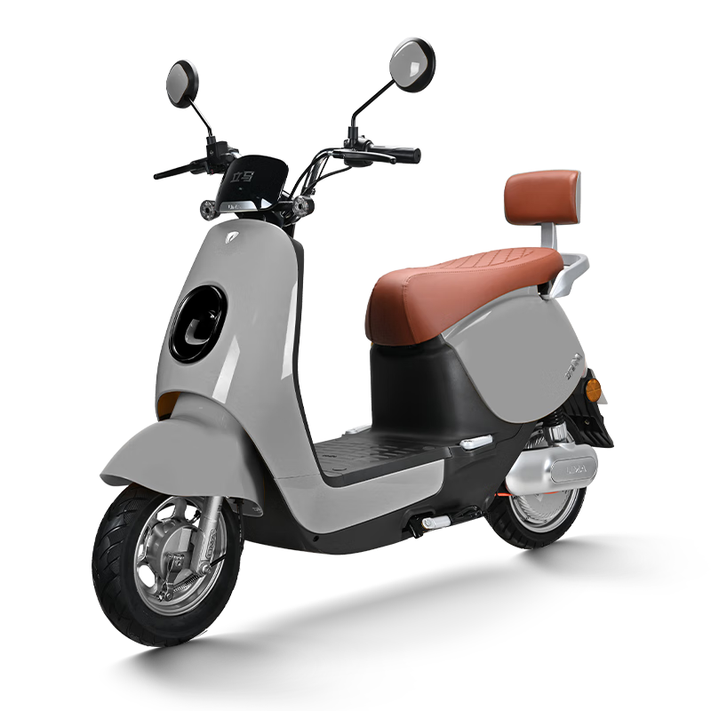 立马【新品热销】MINI 电动摩托车80KM超长续航60V20Ah铅酸电池电动车1200W电机 海岸灰