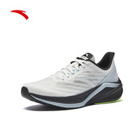 安踏 奥特莱斯凌风男运动鞋网面透气跑步鞋子减震回弹慢跑鞋男轻便软底 纸莎白/幻景蓝-4 41