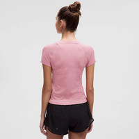 lululemon丨Swiftly Tech 女士运动短袖 T 恤 2.0 *Race 透气 LW3DZBS 粉潮/粉潮 XL /12